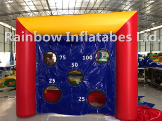 Small Indoor Inflatable Football Shooting Game Soccer Goal Game for Kids