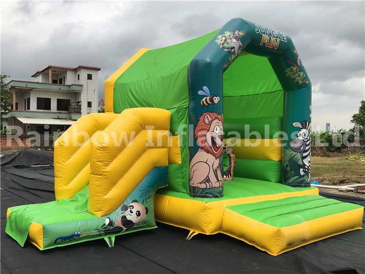Outdoor Commercial Jungle Theme Inflatable Combo for Kids