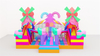 Inflatable Candy Bouncy Castle for Party