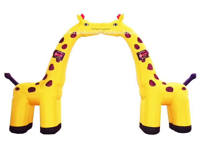 RB21009（6x5m） Inflatable Giraffe theme arch advertising archway