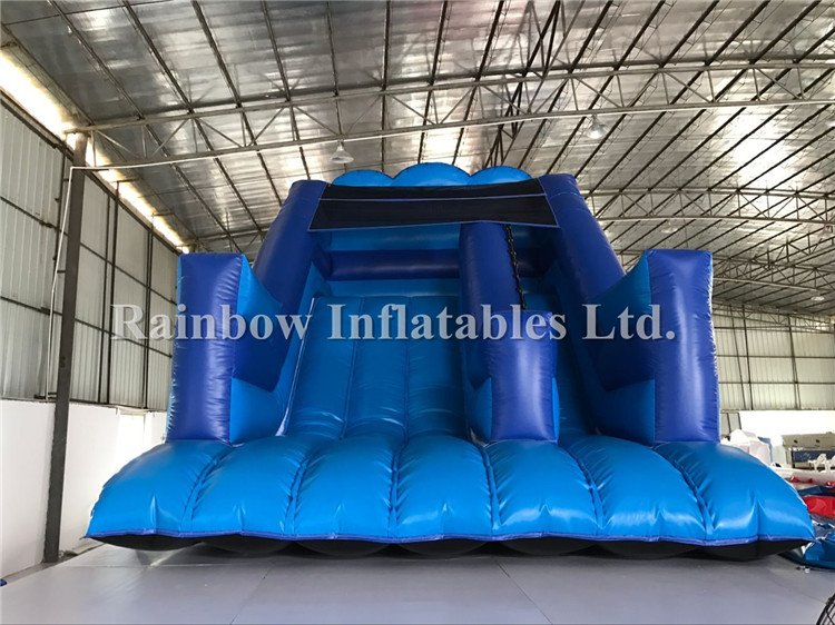 RB6078（6x4x4.5m）Inflatable Blue Underwater Dry Slide