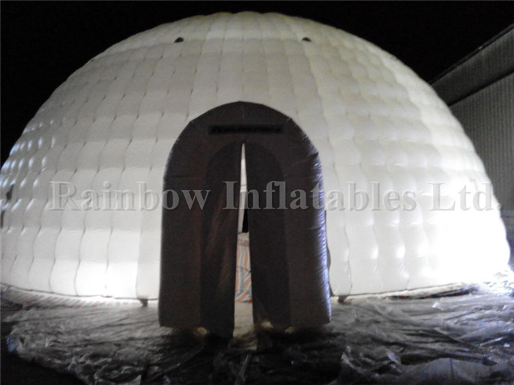 RB41020-1（dia 12m） Inflatable Outdoor event giant LED light dome tent 
