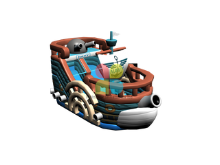 Rainbow NEW Design of Fun Pirate Ship Bouncer 