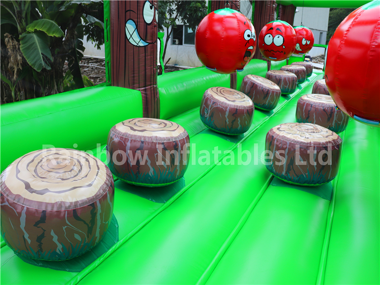 Best Outdoor Inflatable Apple Jack Theme Obstacle Course Running Game for Children
