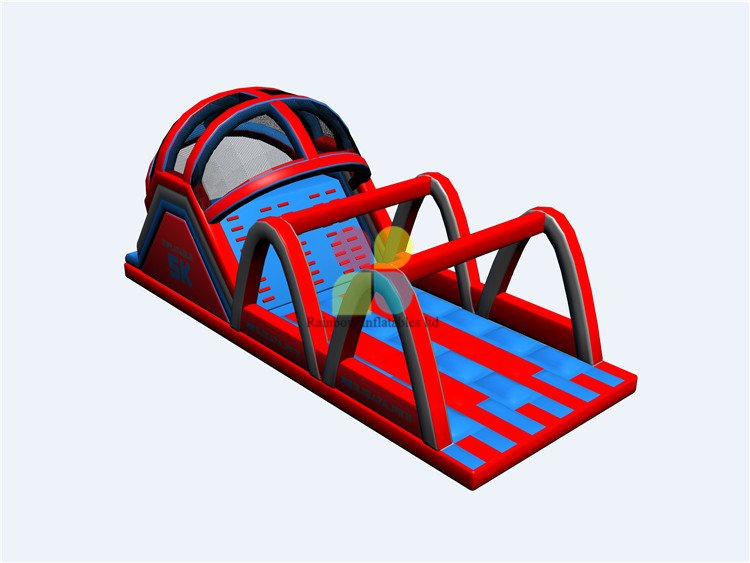 RB05209-2( 14x7x3M) Inflatables 5K Obstacles with silde New design 