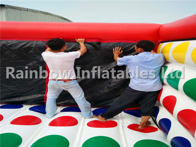 Big Indoor Commercial Inflatable Sticky Dodgeball Twister Game for Sale