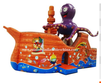 RB11001（9x4.8x5.5m）Inflatable octopus pirate ship hot sale 
