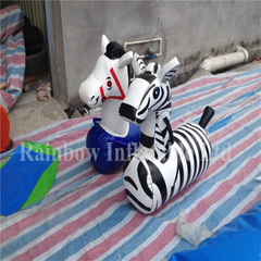 RB25019（0.4x1m） inflatable Rainbow zebra model