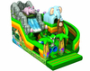 Inflatable Jungle Theme Slide Obstacle Inflatable 3D Elephant Cartoon Slide Fun Park