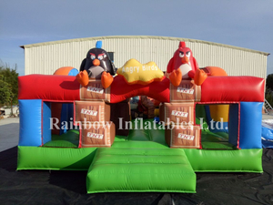 Small outside Inflatable Angry Bird Funcity Playground for Kids
