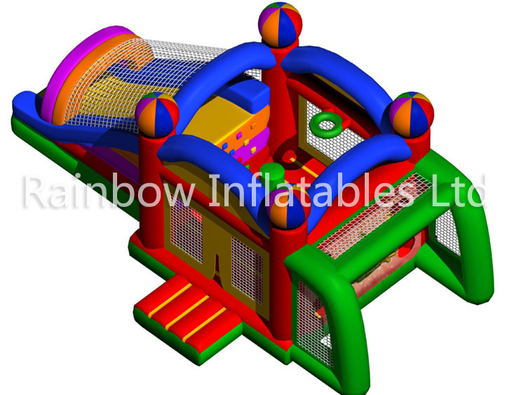 RB03081（8x4.5x3.5m） Inflatable Bouncy House With Soccer Game combo