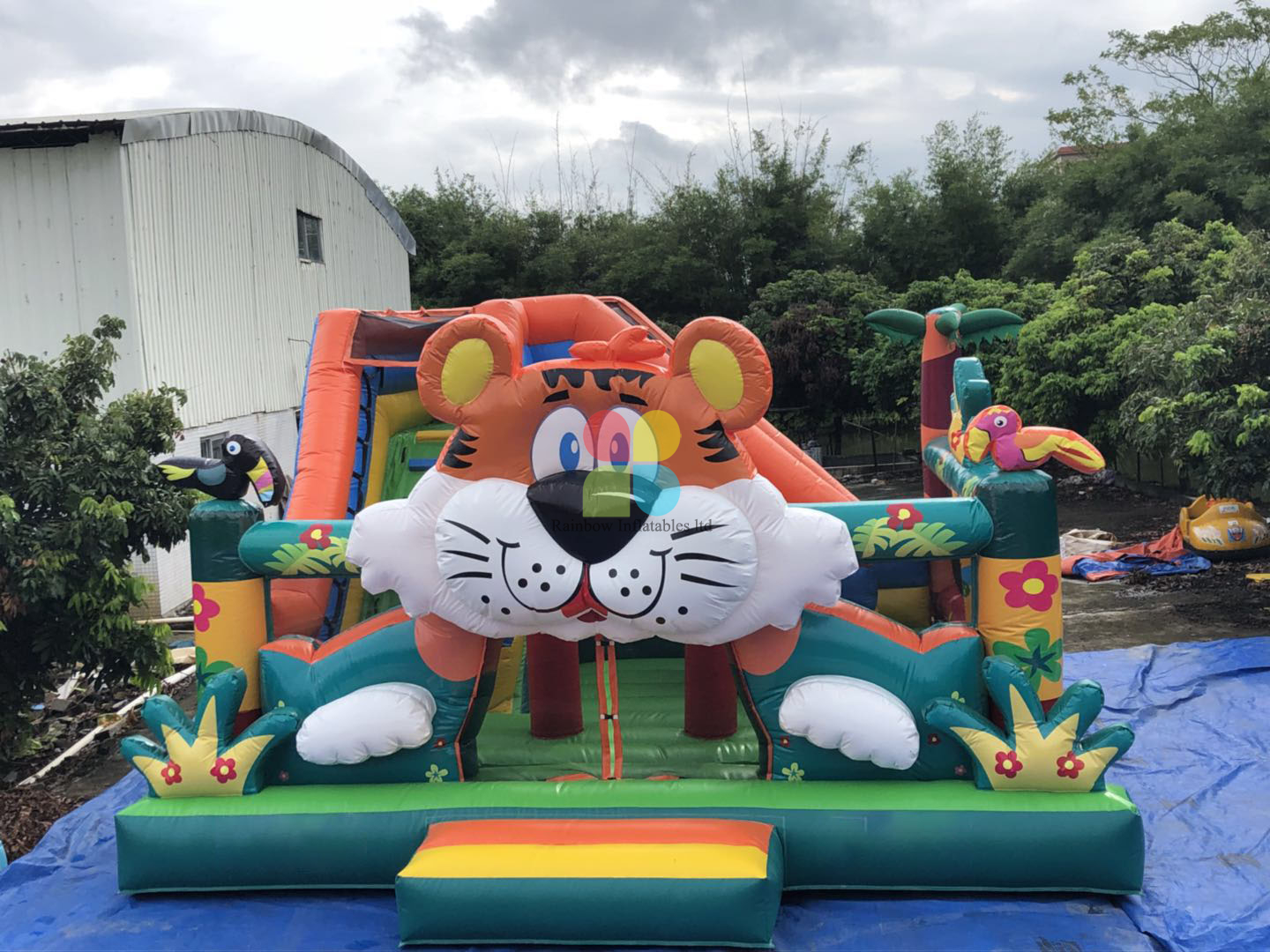 Inflatable Tiger Jungle Combo