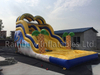 Outdoor Commercial Inflatable Moana Theme Water Slide Blow Up Vaiana Slide with Pool for Kids Children And Adult