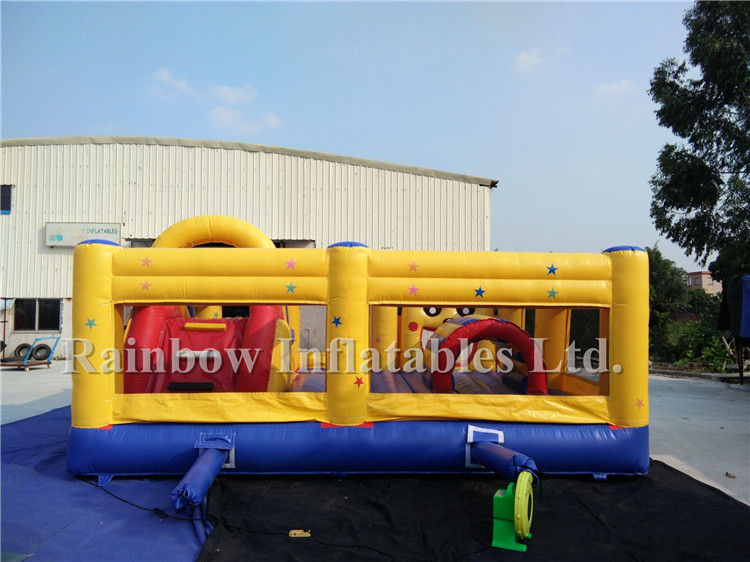 Outdoor Small Inflatable Pikachu Bounce Playground for Toddlers