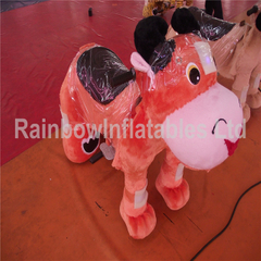 RB22054（0.4x1m）Rainbow Dog Plush Electric Toy Car