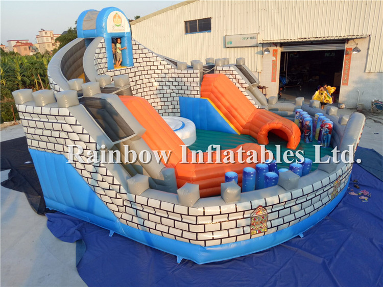 The Tower Inflatable Slide Obstacle Playground Customize Large Inflatable Tower Obstacle Course for Kids