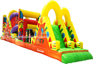  Inflatable Hot sale hign quality Long Obstacle Training Race 