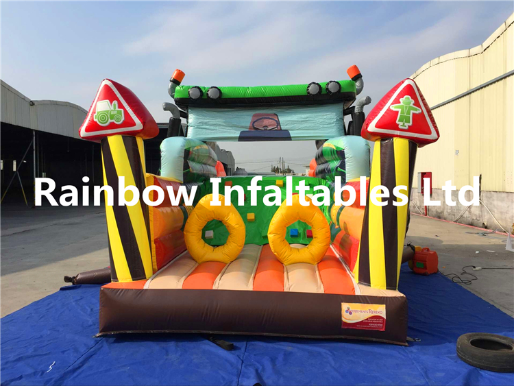 Big Commercial Truck Shape Inflatable Playground for Toddlers