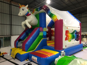 Inflatable Unicorn Jumping
