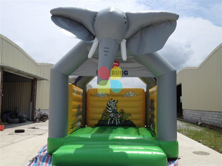 inflatable jungle elephant bouncer