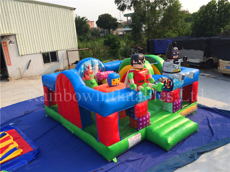 Outdoor Commercial Durable Inflatable Lego Playground Funcity