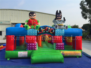 Outdoor Commercial Durable Inflatable Lego Playground Funcity