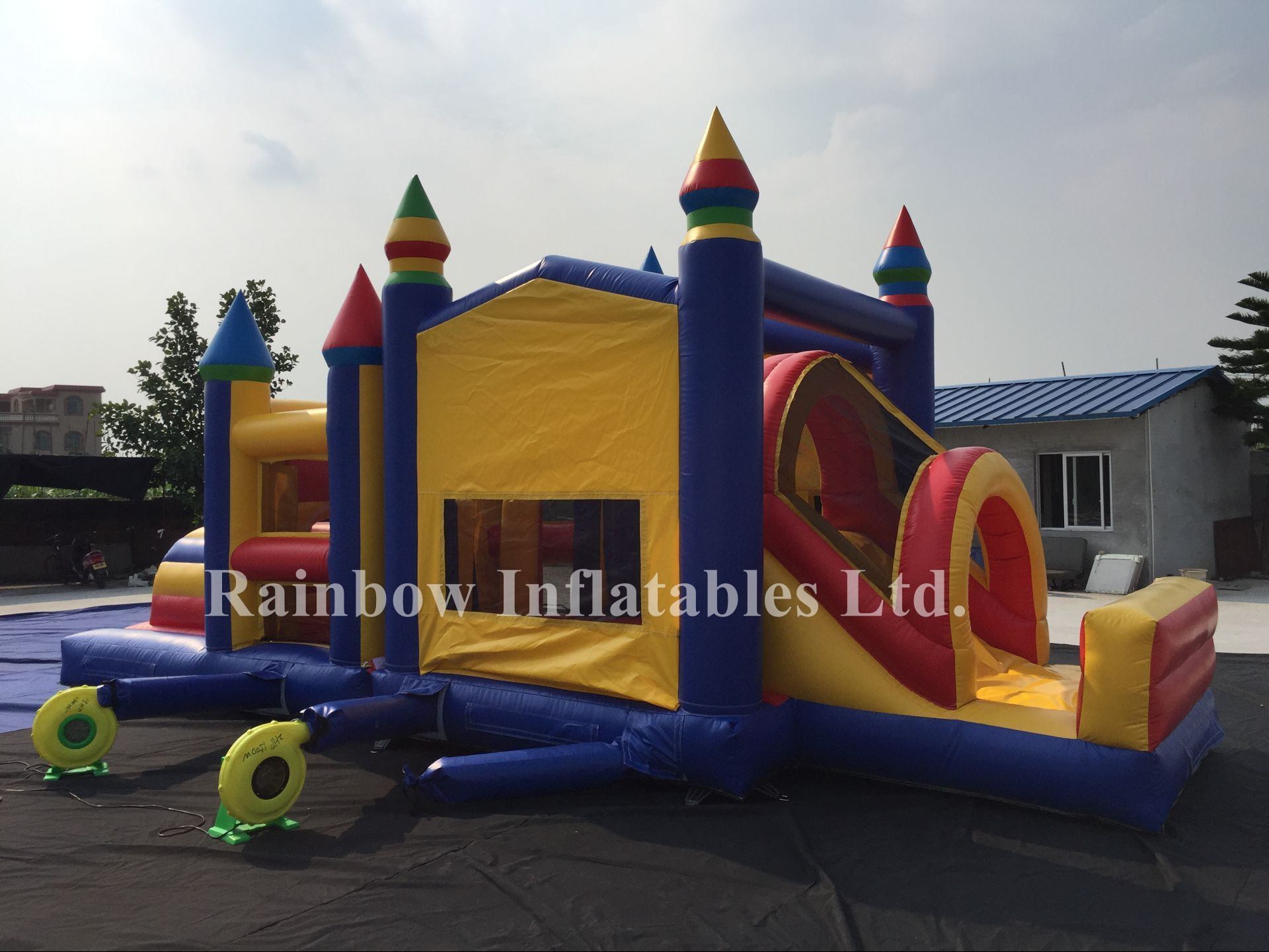 RB5054-1（8x4m）Inflatable Jumping Castle Obstacle Courses for Kids 