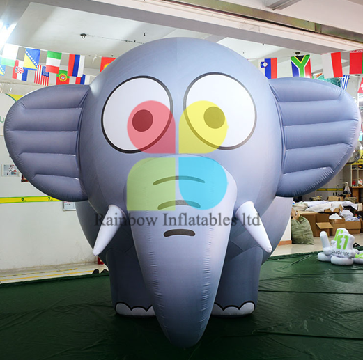 Commercial giant cartoon balloon type inflatable elephant helium balloon price advertising 