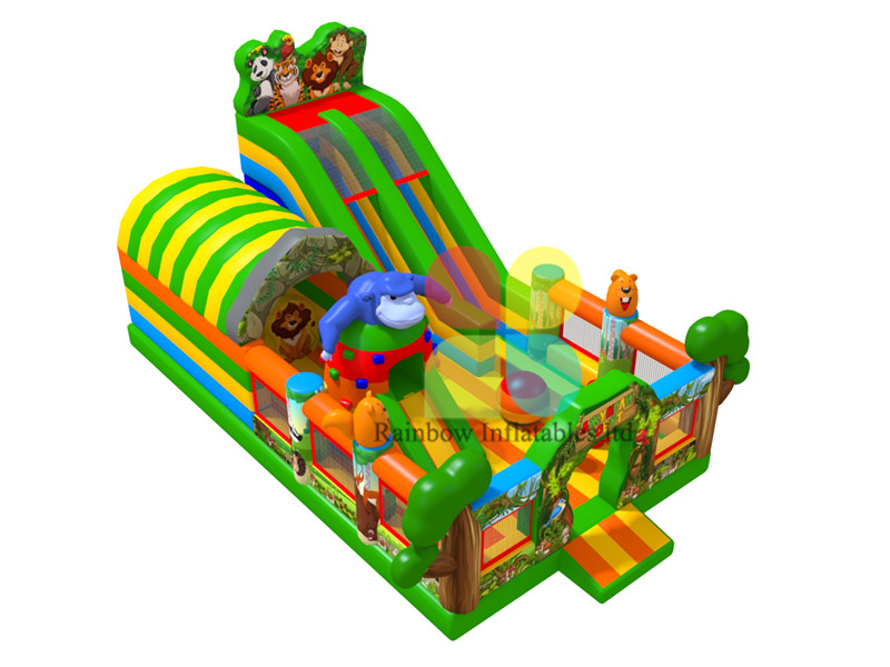 Customized Animal Inflatable zoo Playground Fun park 