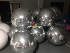 RB33008 Inflatable Factory Price Mirror Ball / Inflatable Mirror Balloon For Advertising To Sale Dia3.8m