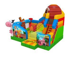 5x6x5m New design inflate bounce castle farm inflatable bounce for sale 