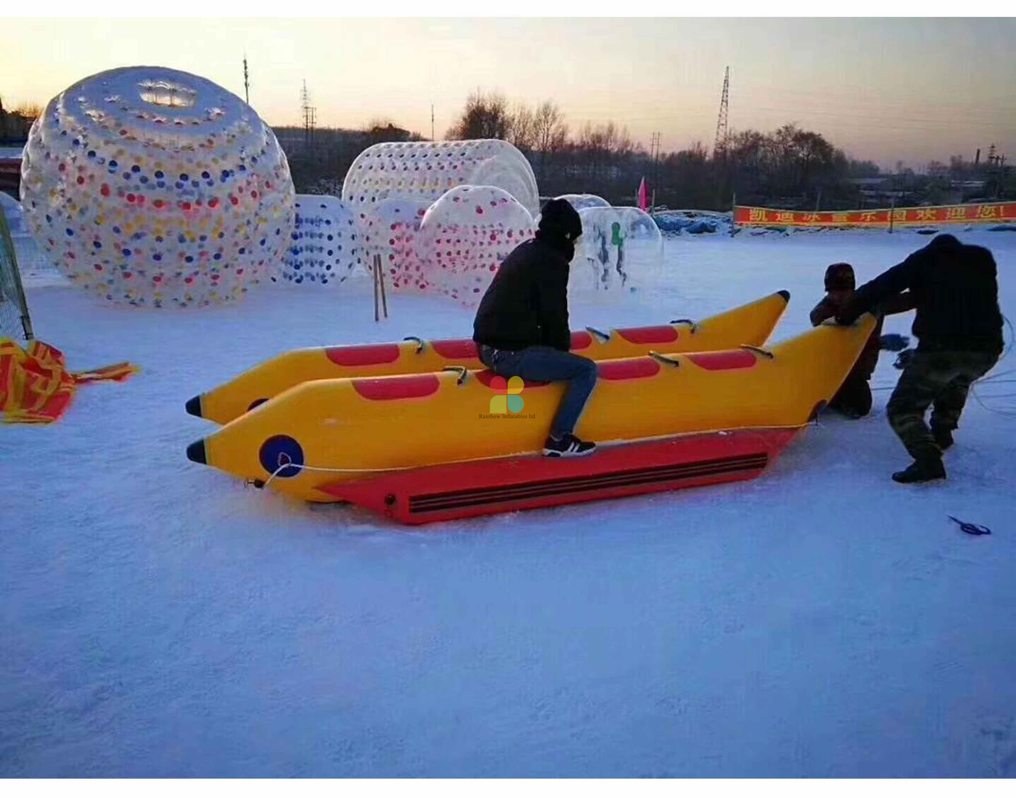 Inflatable Snow mobile Banana Boat,Summer Hot Inflatable Banana Boat 