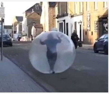 inflatable walking bubble