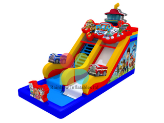 Circus Clown inflatable Bouncy bouncer combo with Slide