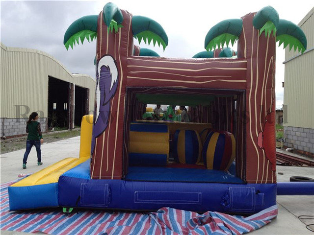 Outdoor Durable Jungle Theme Inflatable Playground for Sale