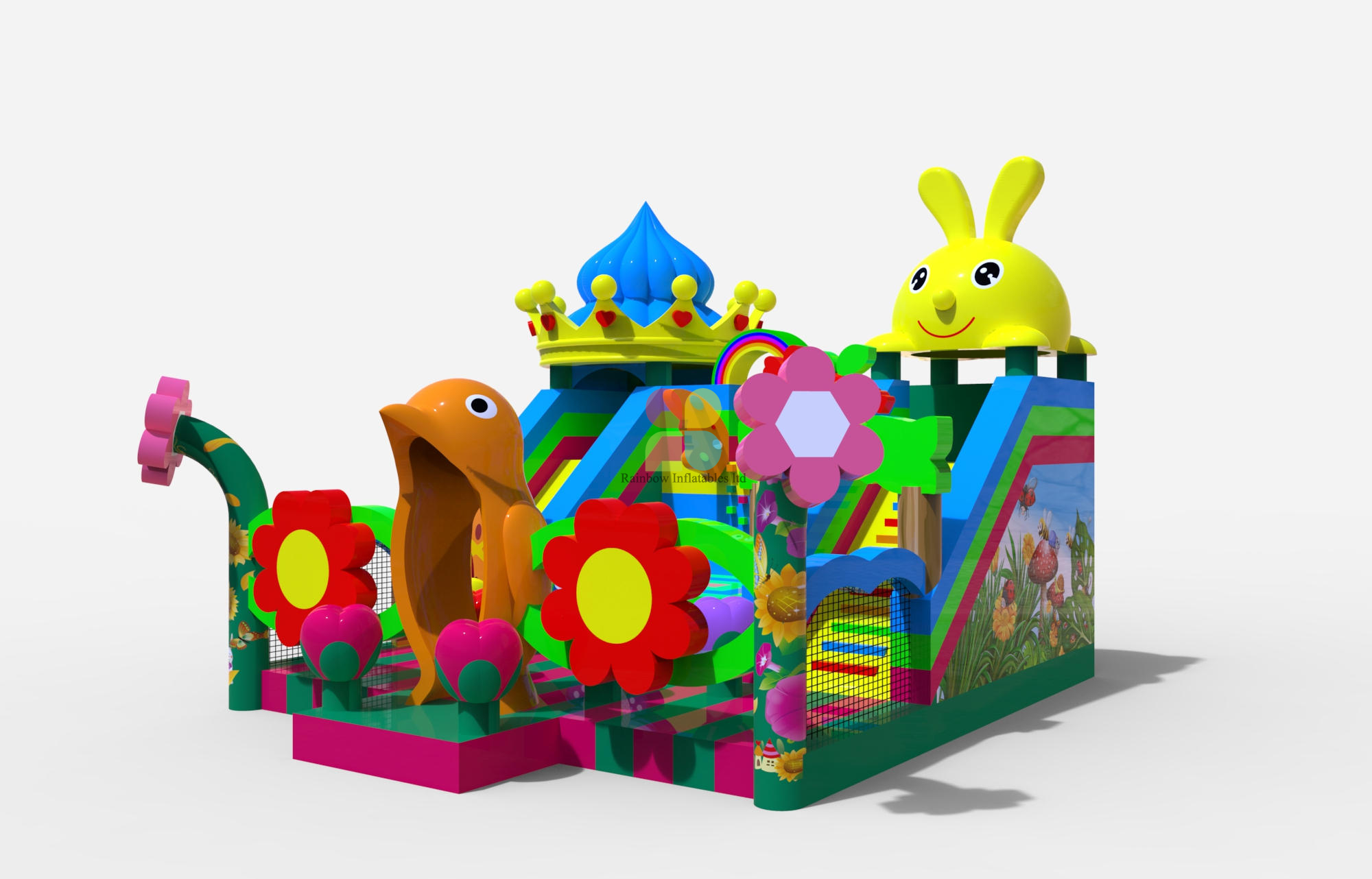 Beautiful Garden Park Flower Inflatable Playground Kids Inflatable Toy