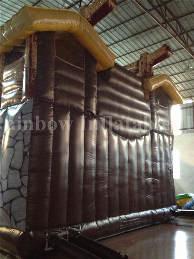 RB6037（8x7m）Inflatable Forest Bridge theme dry slide