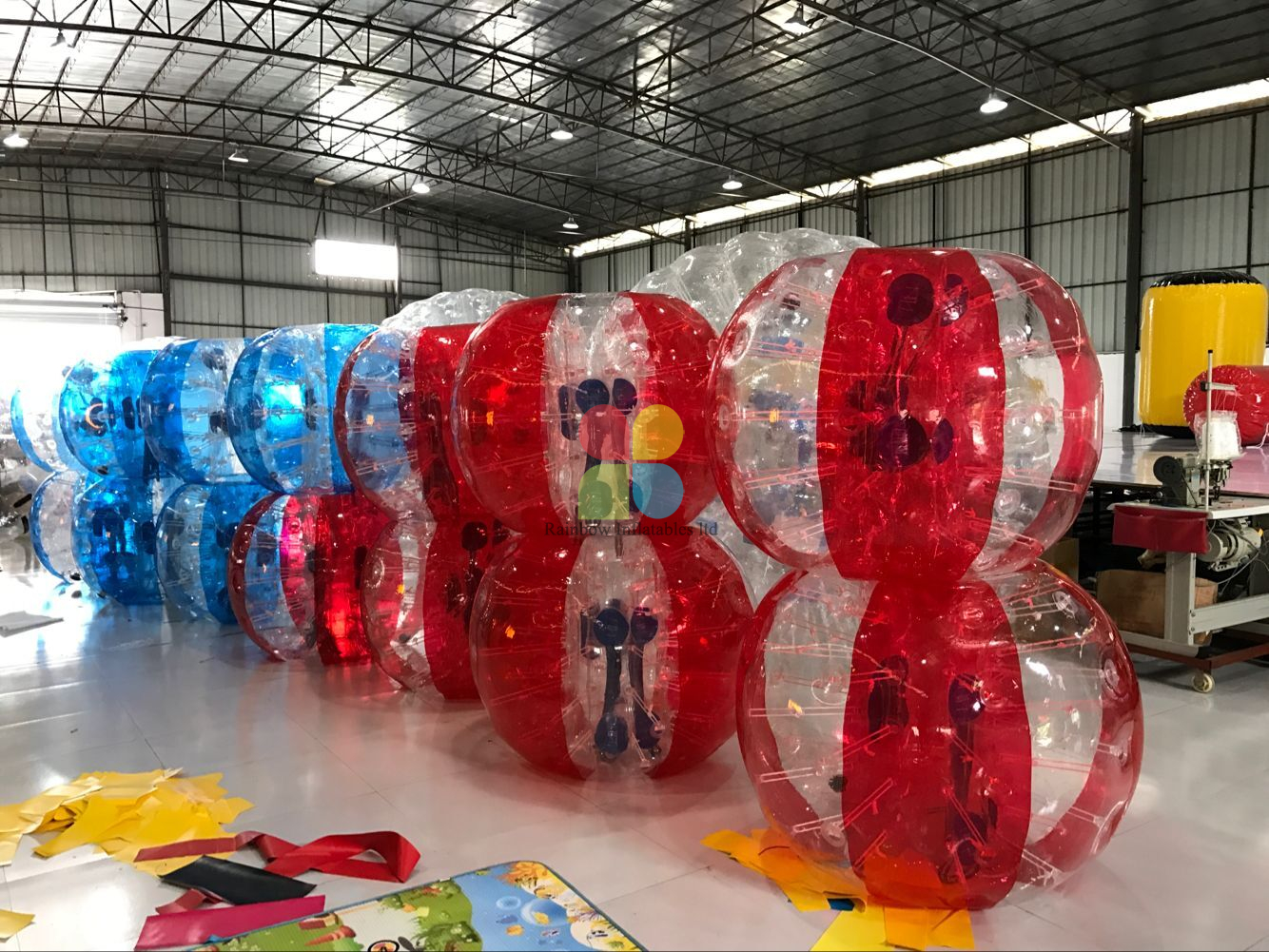 Half Color / Full Color Inflatable Bump Ball Human Water Bubble Ball ...