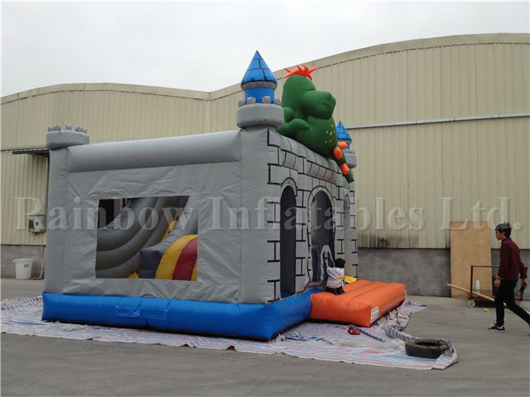Big Commercial Inflatable Dinosaur Castle for Children