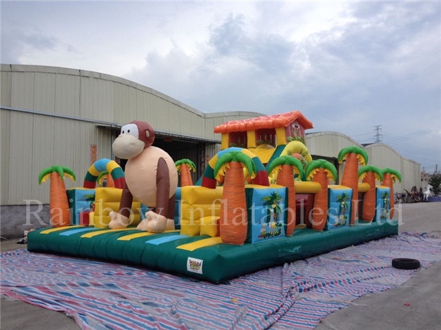 Big Commercial Inflatable Monkey Bounce Playground for Kids