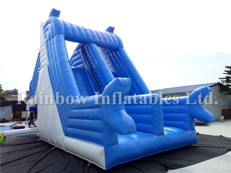Hot Sale Big Commercial Inflatable Kids Water Slide Double Lanes