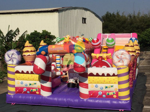 Large Commercial Candy Theme Inflatable Combo for Sale