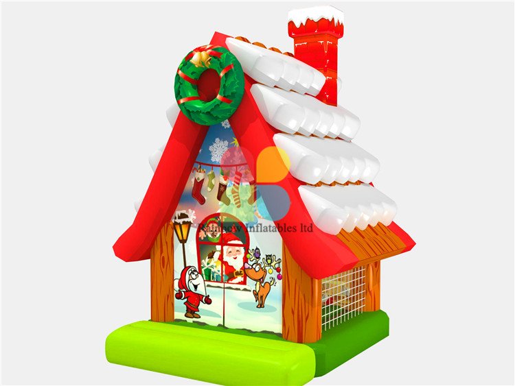 RB01010(5x4x6m) Inflatable Christmas Theme House bouncer for child new design