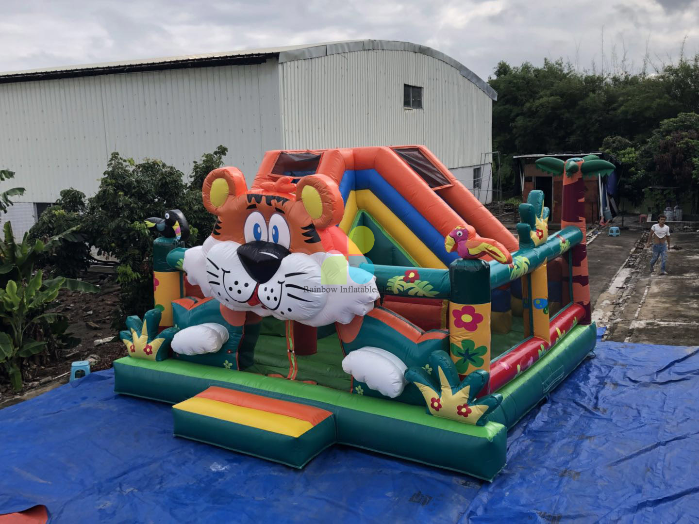 Inflatable Tiger Jungle Combo