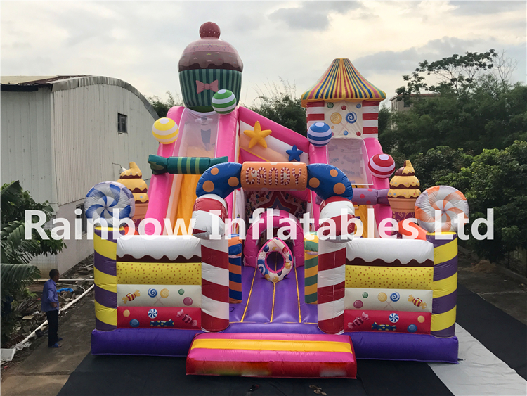 Giant Commercial Durable Sweet Candy Theme Playground Inflatable