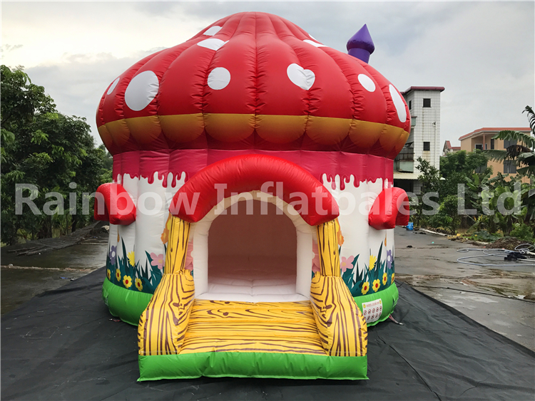 Outdoor Commercial Mushroom Shape Inflatable Bouncers
