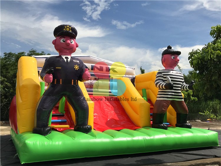 New Arrival Outdoor Inflatable Cops Vs Robbers Crack The Code Game for Sale