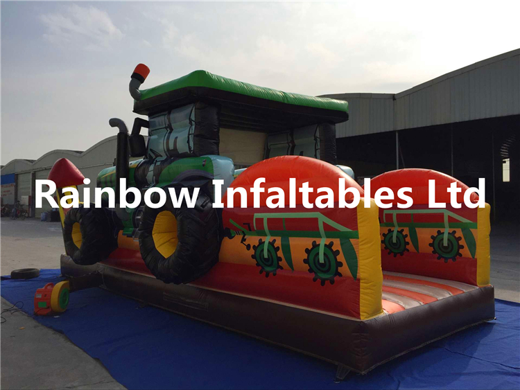Big Commercial Truck Shape Inflatable Playground for Toddlers