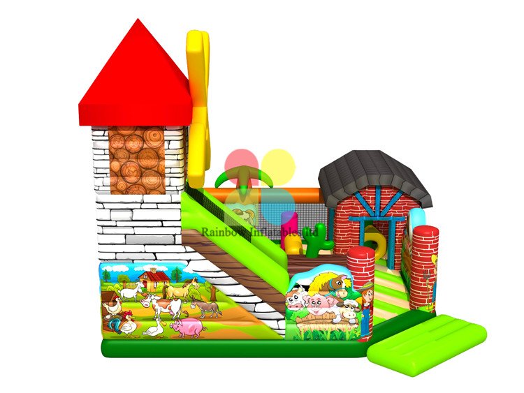 New Big Commercial Inflatable Animal Farm Playground Funcity 