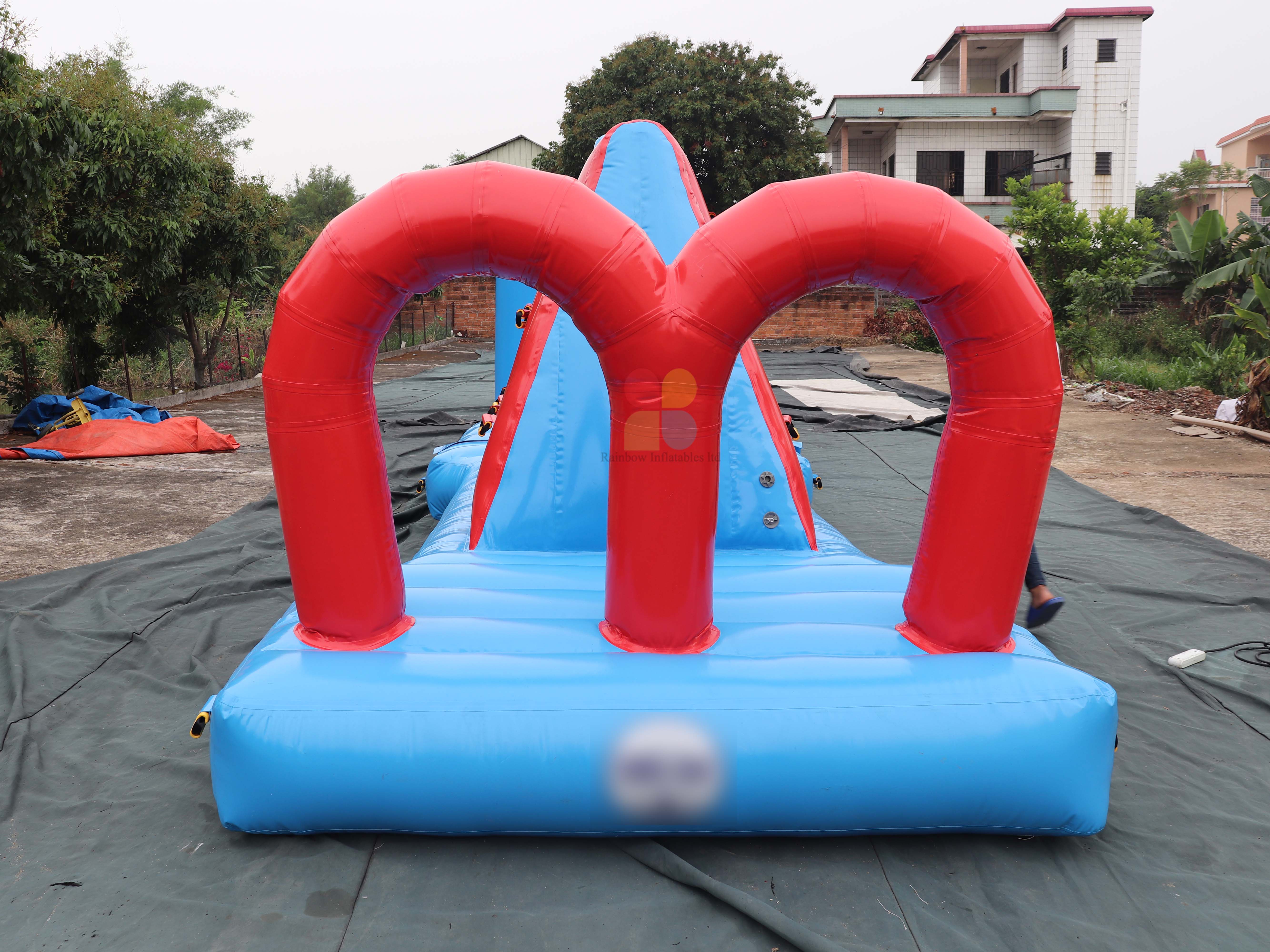 Large Commercial Inflatable Water Obstacle Course Auqa Challenge Game for Sale